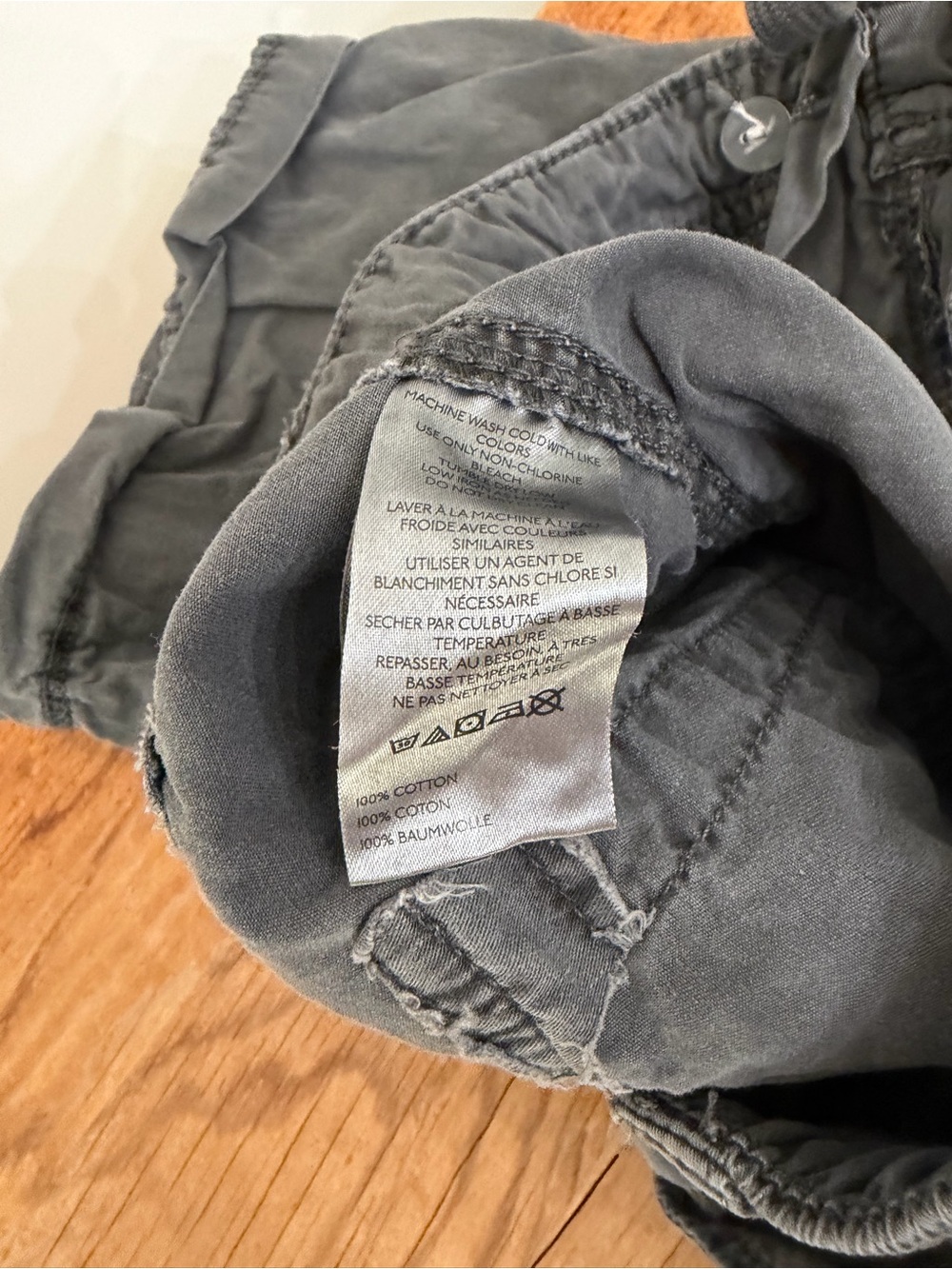 BDG Urban Outfitters Sidekick Cotton Barrel Utility Capris Y2K Grey Women’s M - Picture 7 of 9